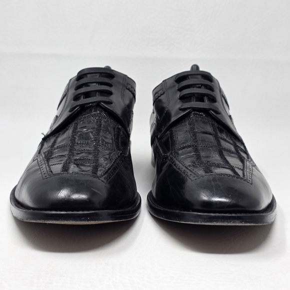 Stacy Adams Men's Size 10.5M Signature Monarch Black Shoes 24525-001 Pre-owned - Picture 8 of 10